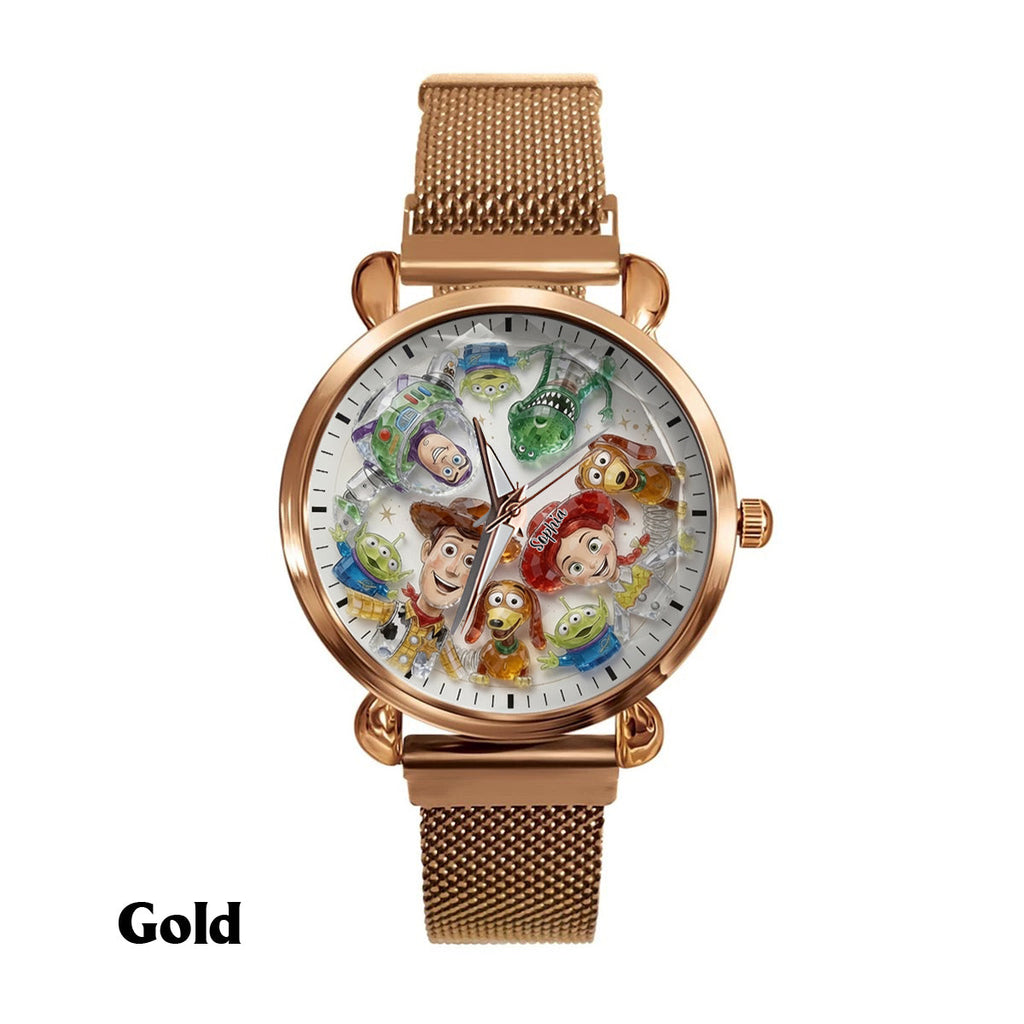 Personalized Kids Hand Watch with Friends Characters Custom Name Gift Women Hand Watch GradoCreations