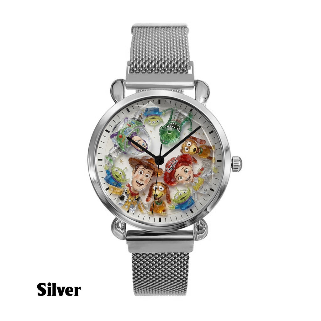 Personalized Kids Hand Watch with Friends Characters Custom Name Gift Women Hand Watch GradoCreations