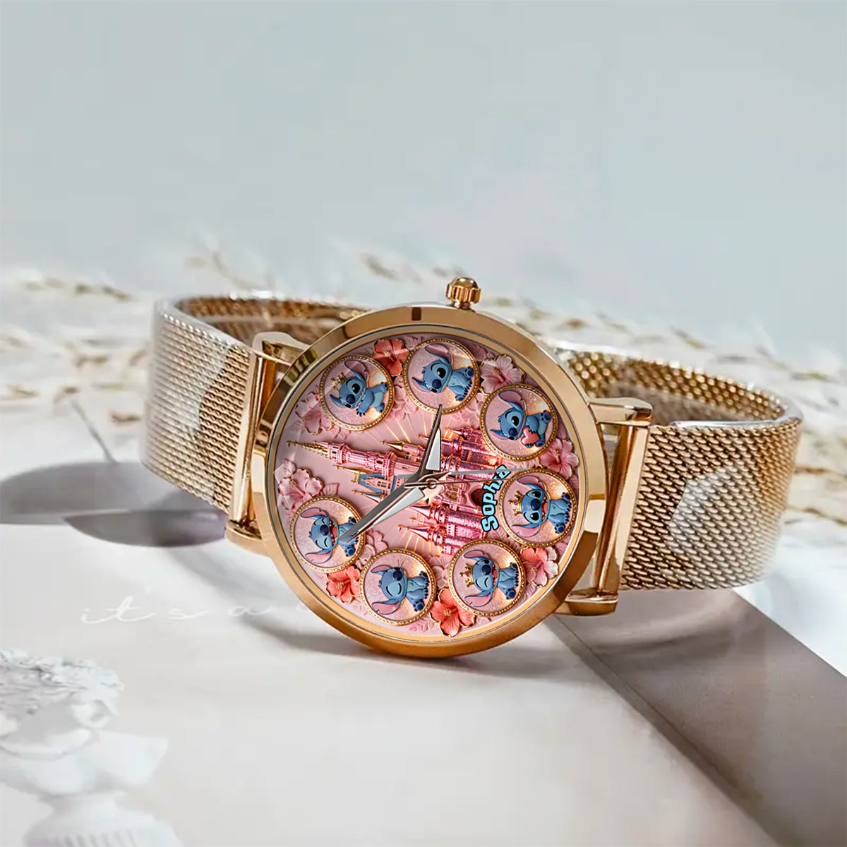 Personalized Ohana Women Hand Watch with Custom Name Gift Women Hand Watch GradoCreations