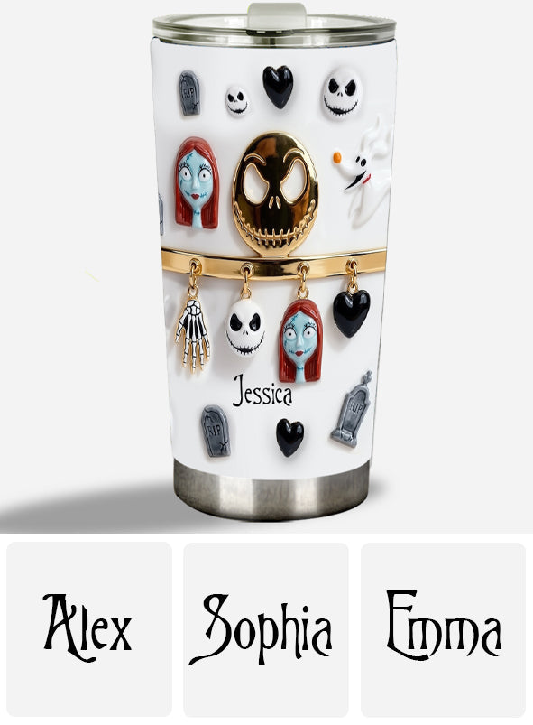 Personalized Nightmare Tumbler Custom Name Gift for Halloween Tumbler GradoCreations
