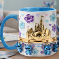 Personalized Accent Mug with 3D Design Custom Name Gift for Mom Accent Mug GradoCreations