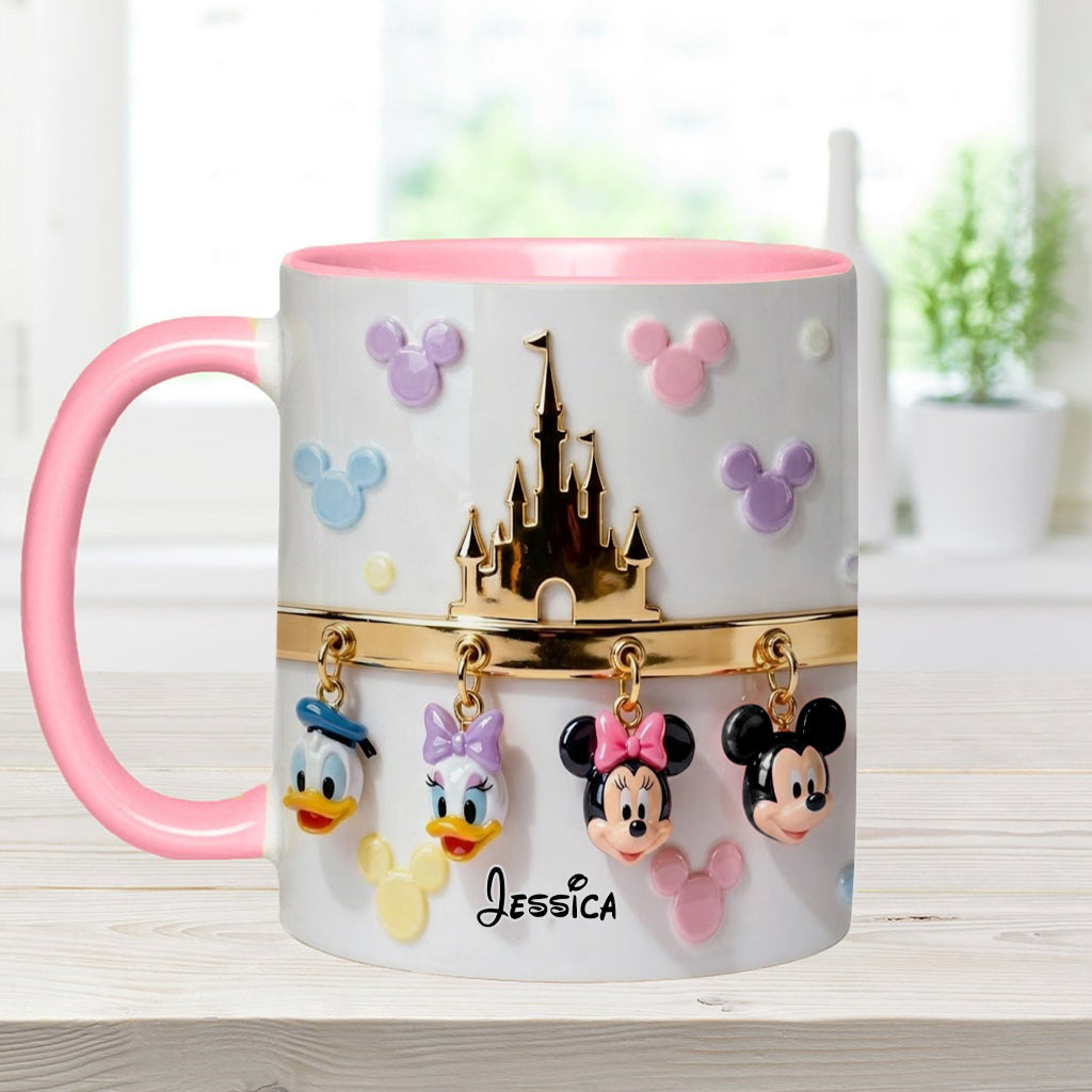Personalized Disney-Themed Accent Mug Custom Name Gift Accent Mug GradoCreations