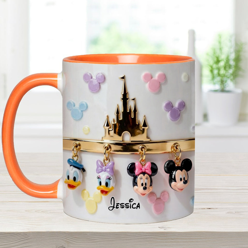 Personalized Disney-Themed Accent Mug Custom Name Gift Accent Mug GradoCreations