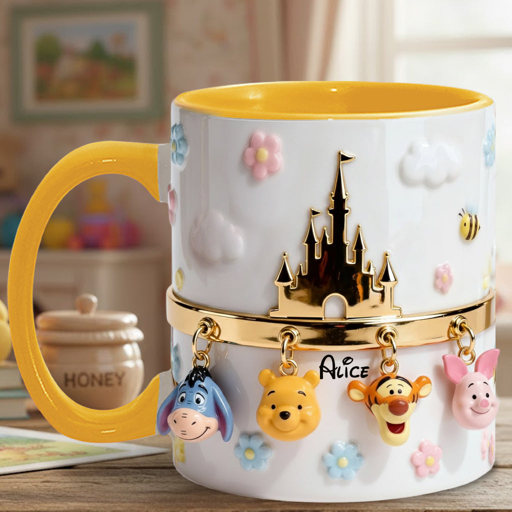 Personalized Ceramic Accent Mug & Coaster Gift for Kids Accent Mug & Coaster GradoCreations