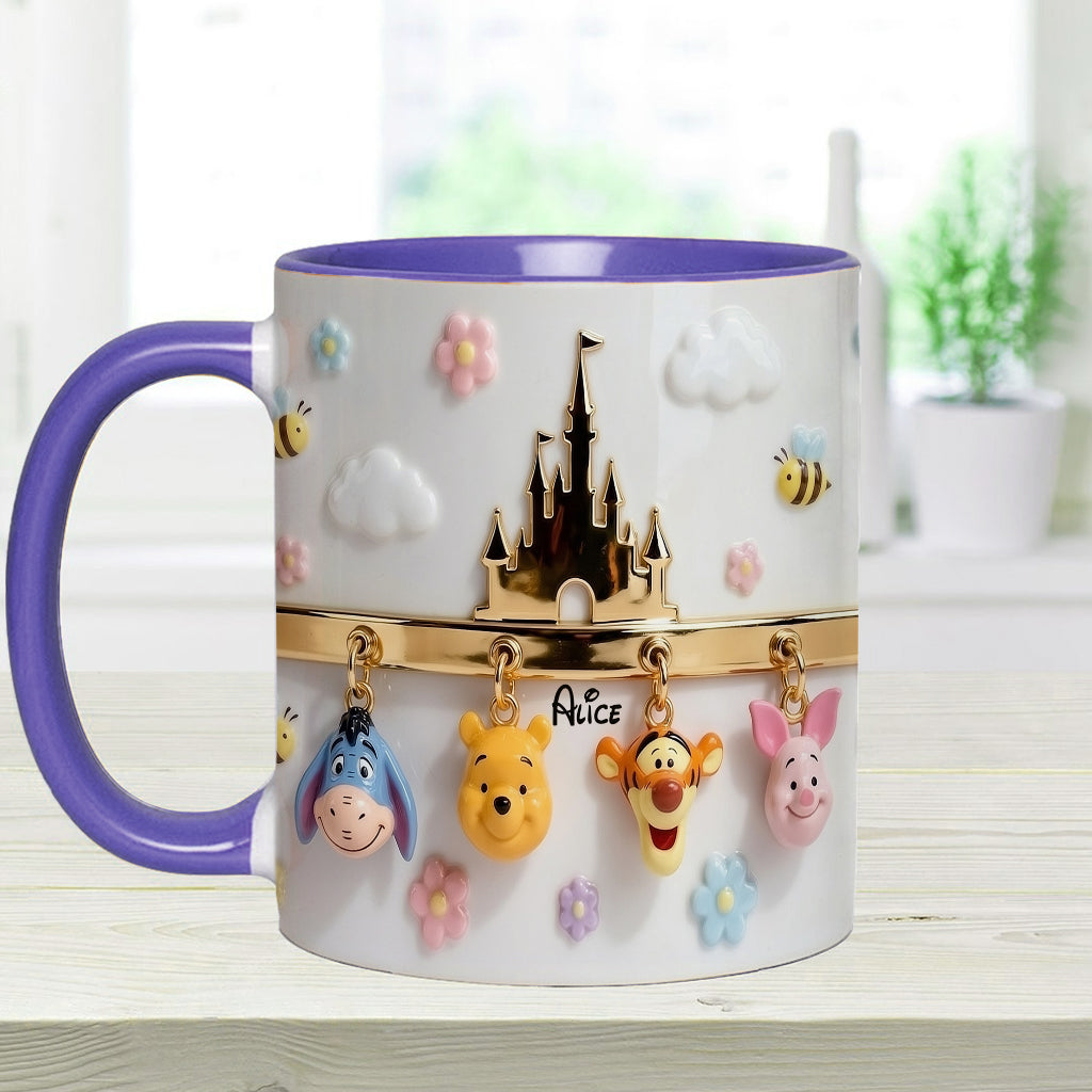 Personalized Ceramic Accent Mug & Coaster Gift for Kids Accent Mug & Coaster GradoCreations