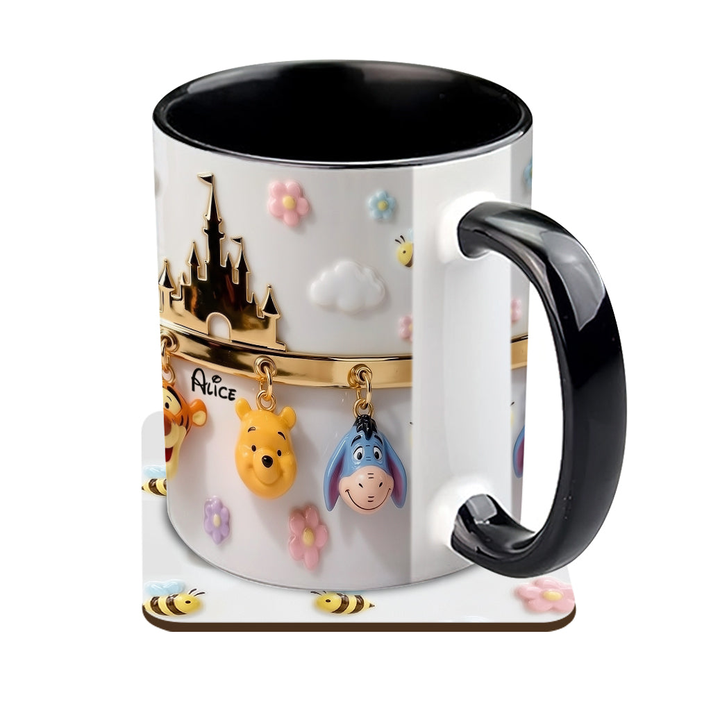 Personalized Ceramic Accent Mug & Coaster Gift for Kids Accent Mug & Coaster GradoCreations