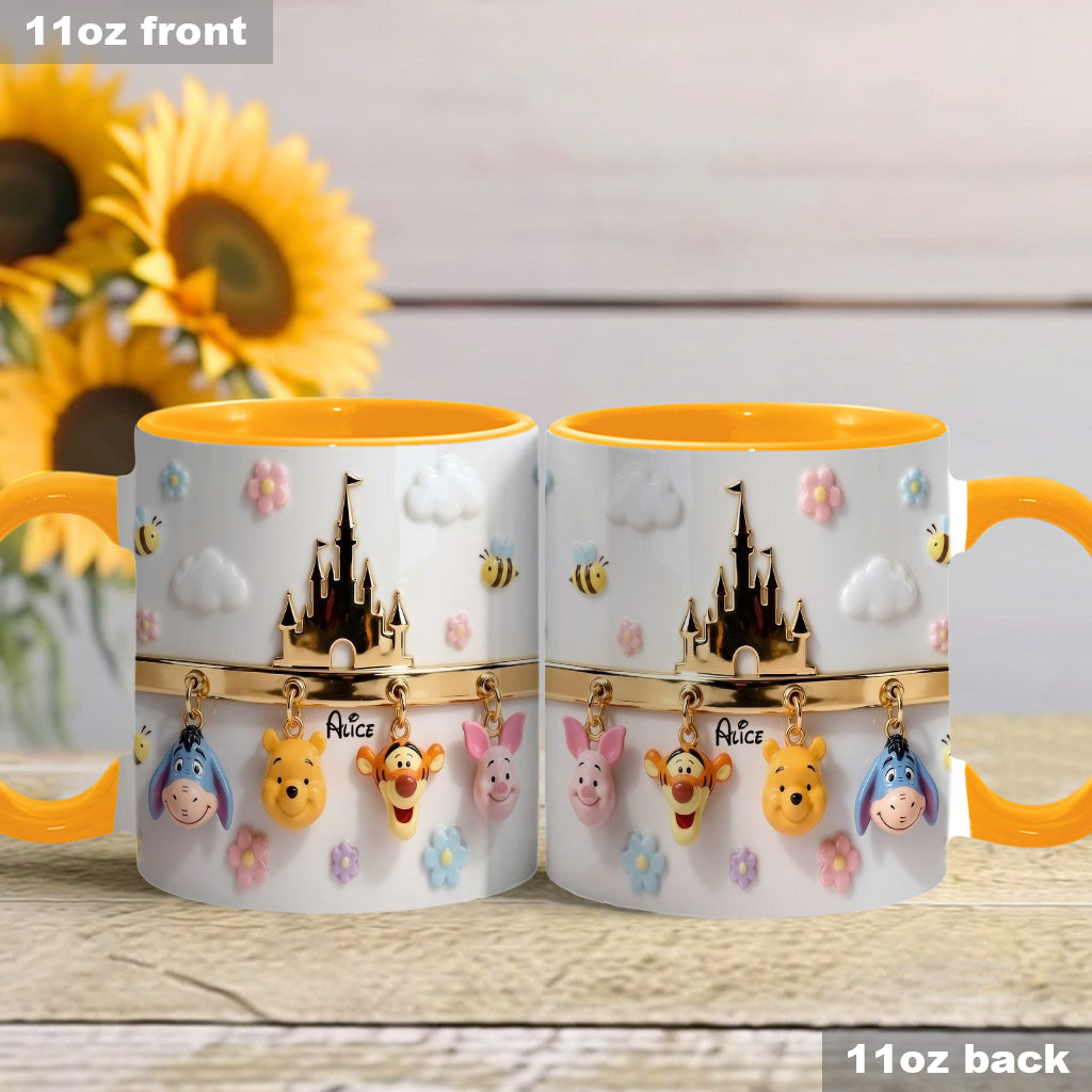 Personalized Ceramic Accent Mug & Coaster Gift for Kids Accent Mug & Coaster GradoCreations