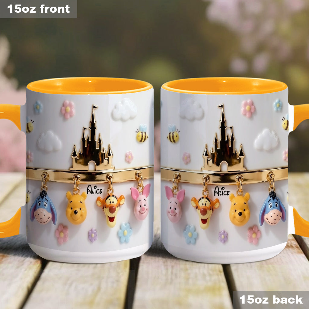 Personalized Ceramic Accent Mug & Coaster Gift for Kids Accent Mug & Coaster GradoCreations