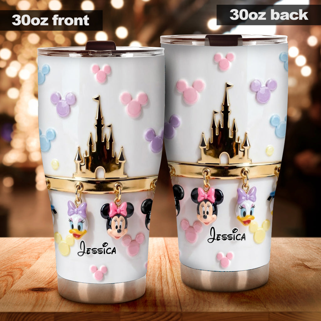 Personalized 3D Mouse Tumbler with Custom Name for Disney Fans Tumbler GradoCreations