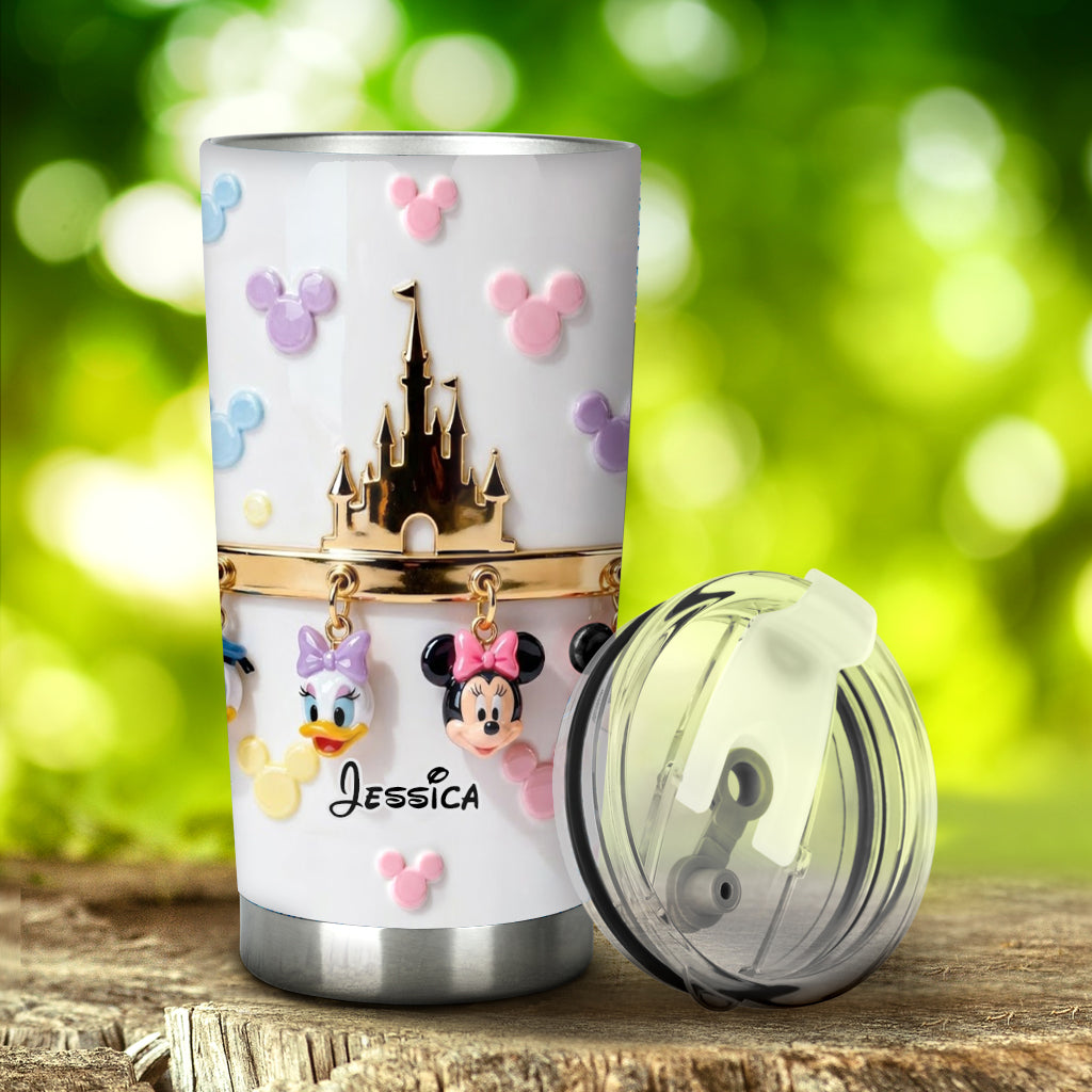Personalized 3D Mouse Tumbler with Custom Name for Disney Fans Tumbler GradoCreations