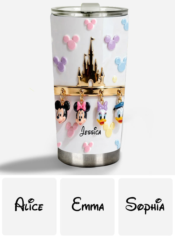 Personalized 3D Mouse Tumbler with Custom Name for Disney Fans Tumbler GradoCreations