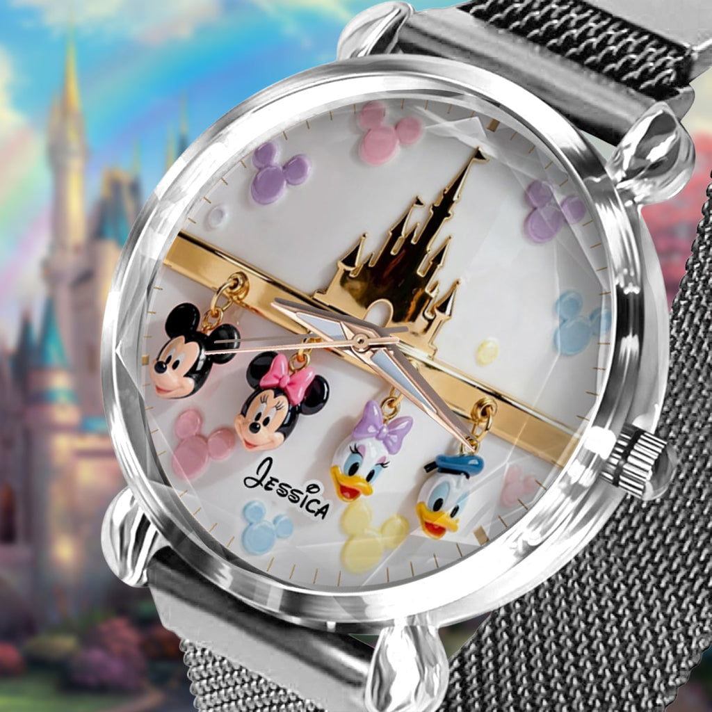 Personalized Disney Hand Watch with Mickey & Friends for Women Women Hand Watch GradoCreations