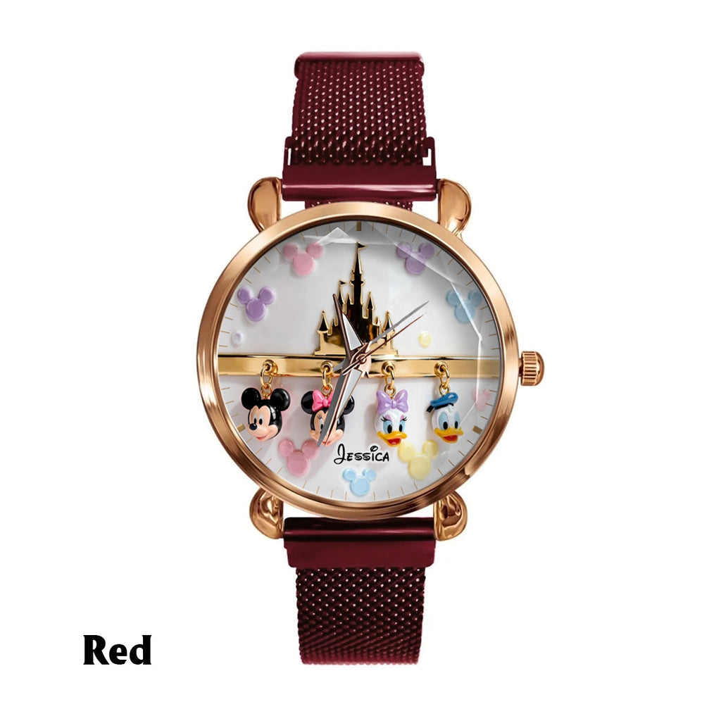 Personalized Disney Hand Watch with Mickey & Friends for Women Women Hand Watch GradoCreations