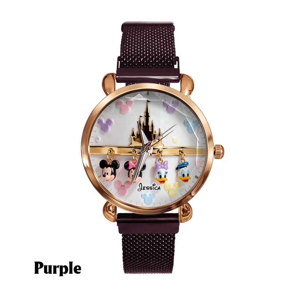 Personalized Disney Hand Watch with Mickey & Friends for Women Women Hand Watch GradoCreations