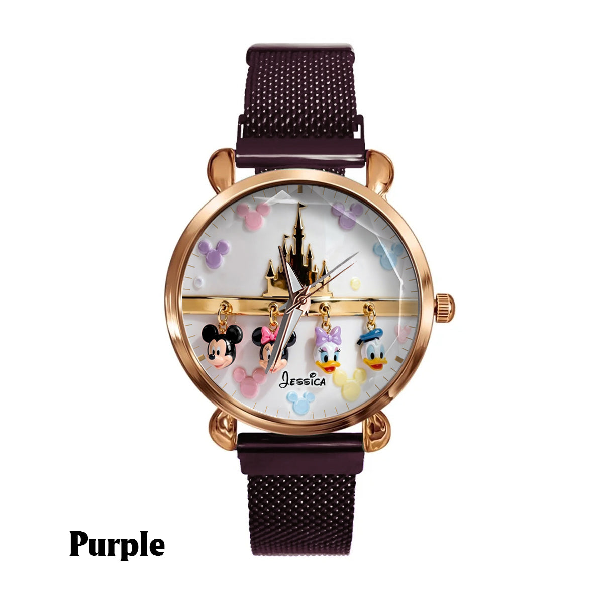 Personalized Disney Hand Watch with Mickey & Friends for Women Women Hand Watch GradoCreations