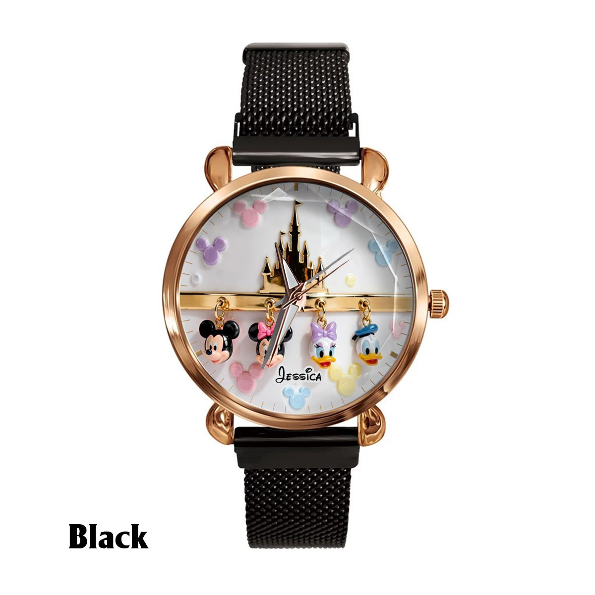 Personalized Disney Hand Watch with Mickey & Friends for Women Women Hand Watch GradoCreations