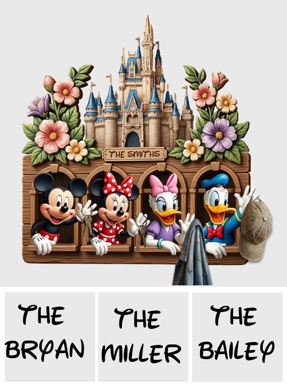 Personalized Disney Mouse Shaped Wall Organizer for Home Decor Shaped Hanging Organizer GradoCreations
