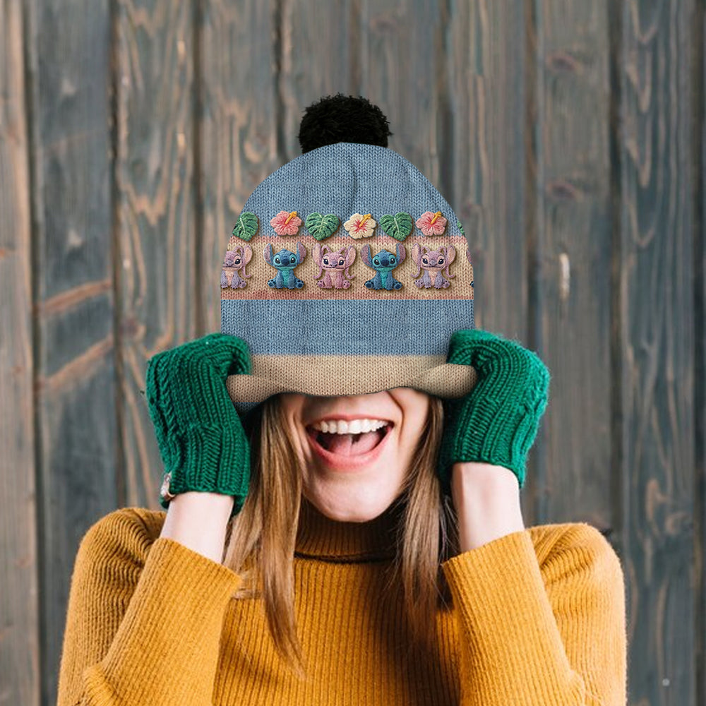 Personalized Ohana Beanie Hat Customized for Kids & Adults Beanie Hat GradoCreations