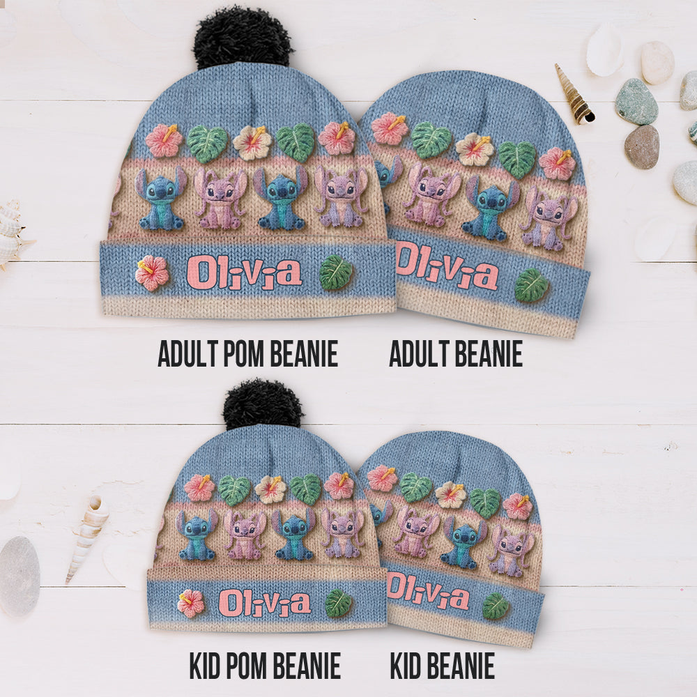 Personalized Ohana Beanie Hat Customized for Kids & Adults Beanie Hat GradoCreations