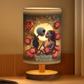 Personalized Nightmare Table Lamp with Wood Base for Couples Gift Tableside Lamp With Wood Base GradoCreations