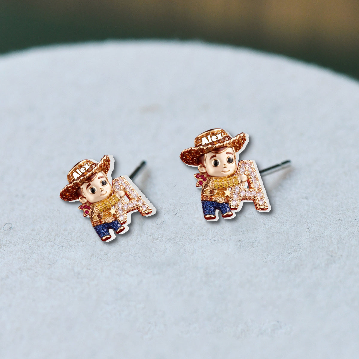 Personalized Toy Letter Stud Earrings Custom Name Gift for Kids Stud Earrings GradoCreations
