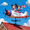 Personalized Weather Vane with Custom Airplane Design for Couples Anniversary Gift Weather Vane GradoCreations