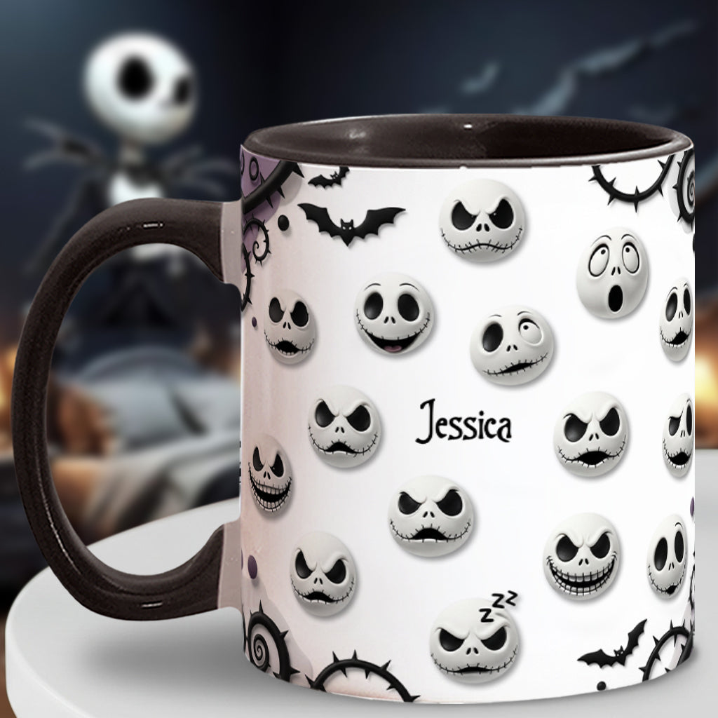 Personalized Nightmare Accent Mug with Custom Name Gift Accent Mug GradoCreations