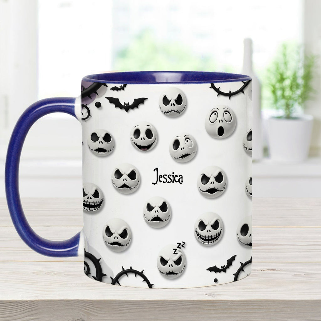 Personalized Nightmare Accent Mug with Custom Name Gift Accent Mug GradoCreations