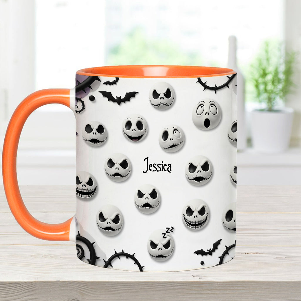 Personalized Nightmare Accent Mug with Custom Name Gift Accent Mug GradoCreations