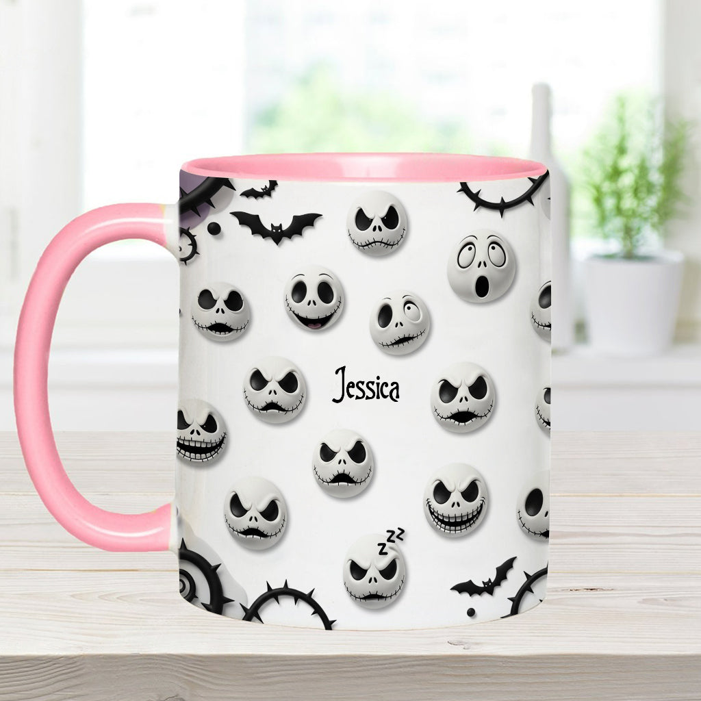Personalized Nightmare Accent Mug with Custom Name Gift Accent Mug GradoCreations