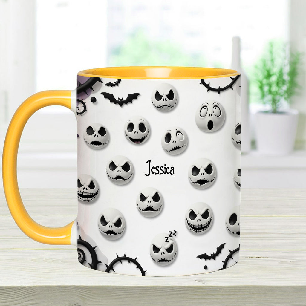 Personalized Nightmare Accent Mug with Custom Name Gift Accent Mug GradoCreations