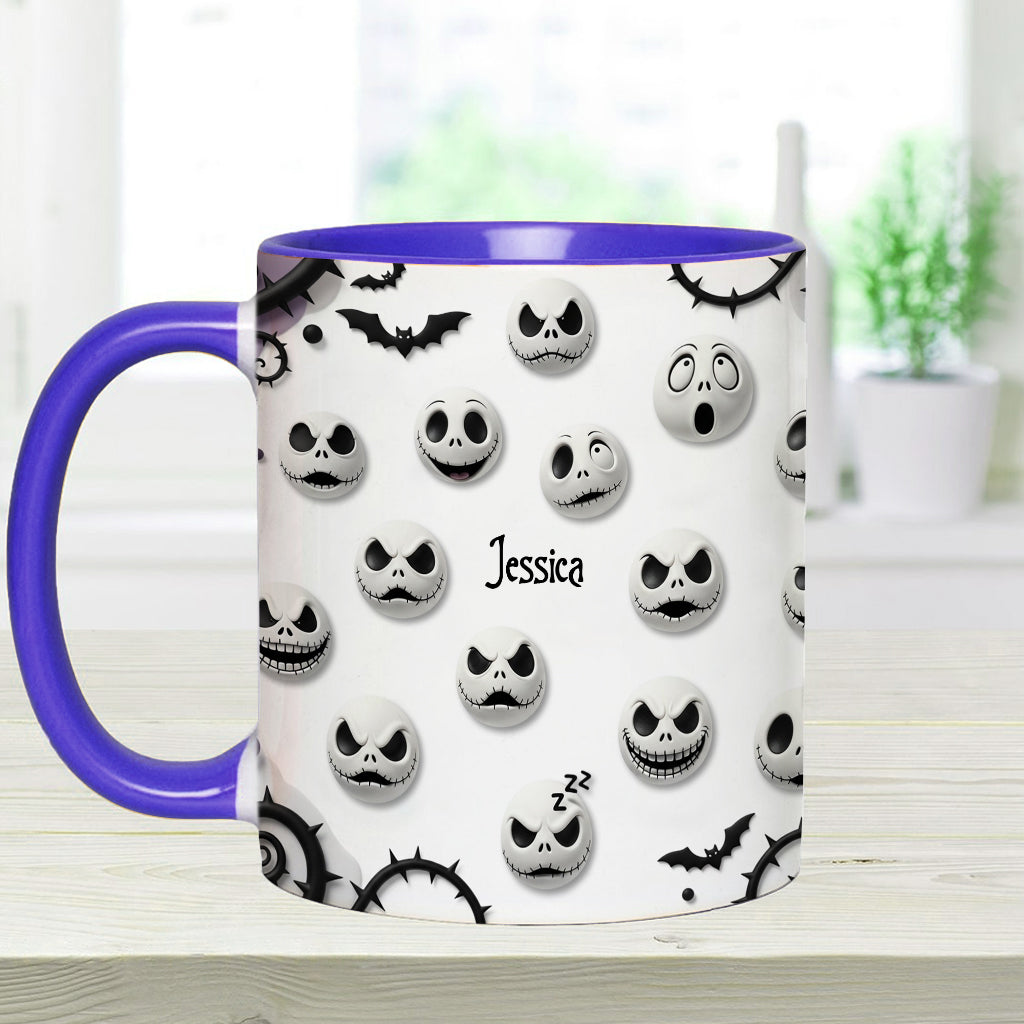 Personalized Nightmare Accent Mug with Custom Name Gift Accent Mug GradoCreations