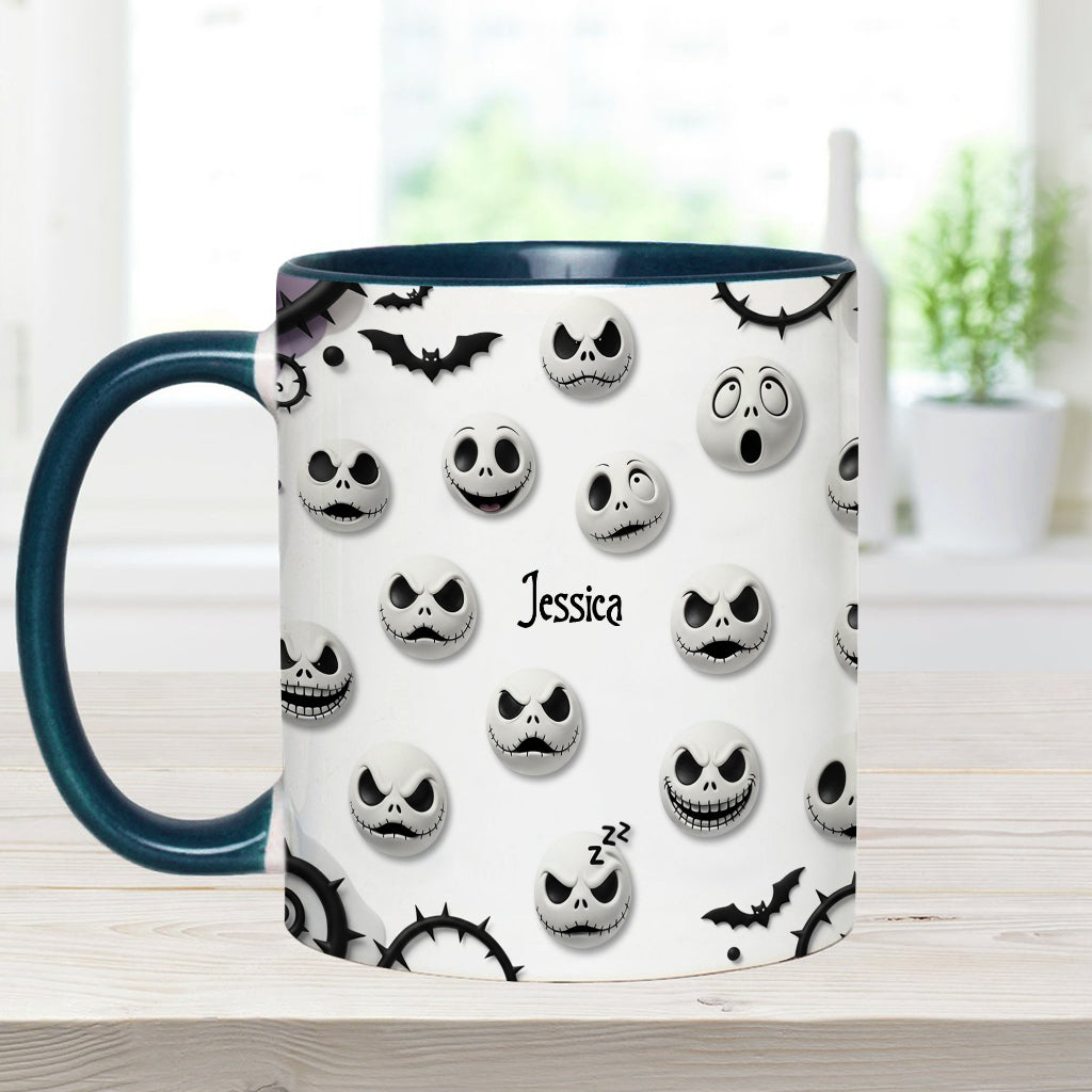Personalized Nightmare Accent Mug with Custom Name Gift Accent Mug GradoCreations