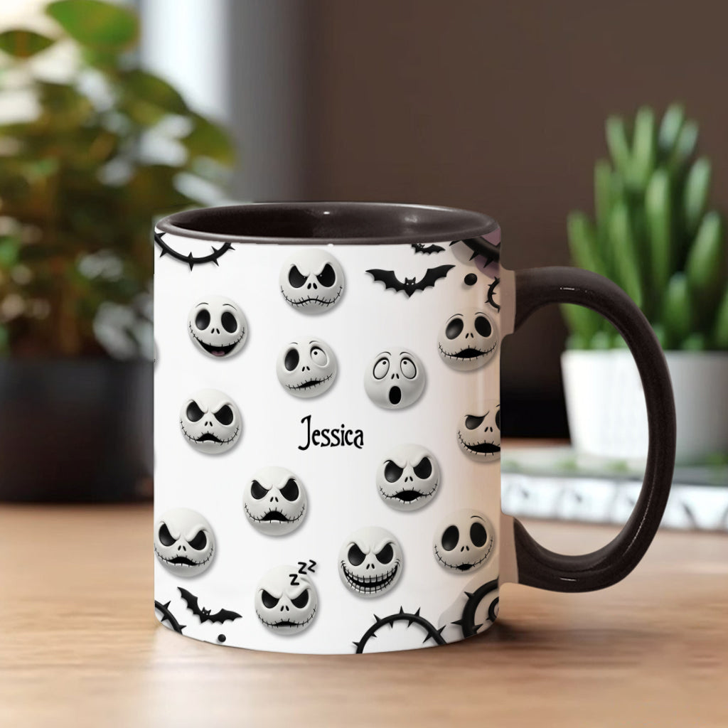 Personalized Nightmare Accent Mug with Custom Name Gift Accent Mug GradoCreations