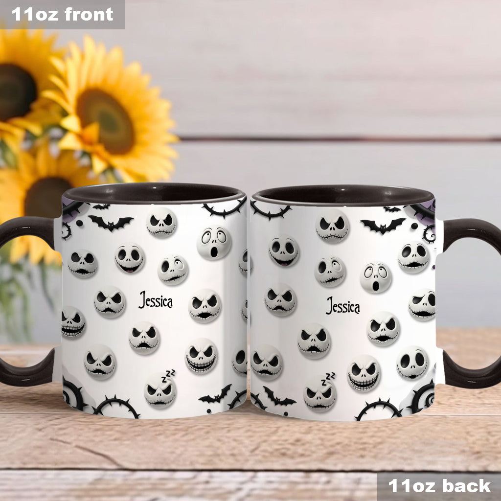 Personalized Nightmare Accent Mug with Custom Name Gift Accent Mug GradoCreations