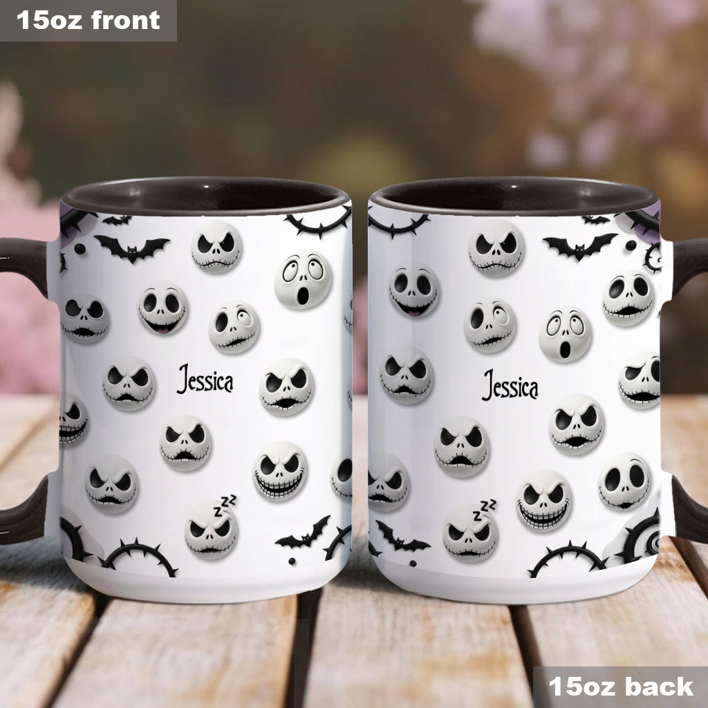 Personalized Nightmare Accent Mug with Custom Name Gift Accent Mug GradoCreations