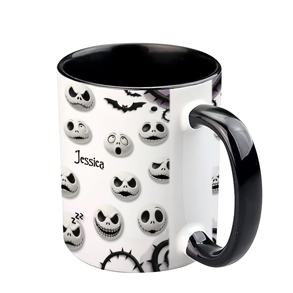 Personalized Nightmare Accent Mug with Custom Name Gift Accent Mug GradoCreations