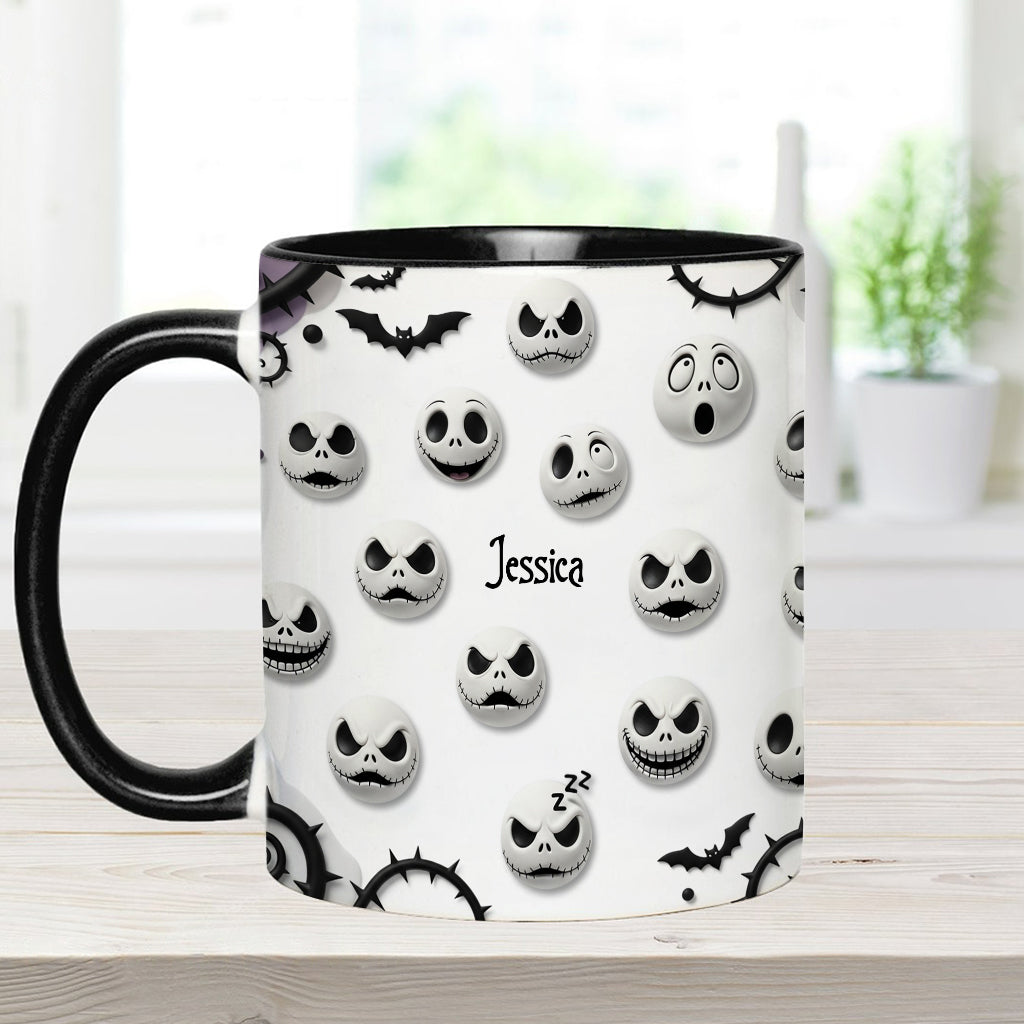 Personalized Nightmare Accent Mug with Custom Name Gift Accent Mug GradoCreations