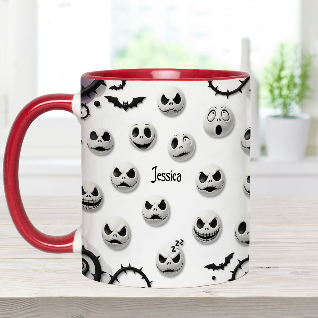 Personalized Nightmare Accent Mug with Custom Name Gift Accent Mug GradoCreations