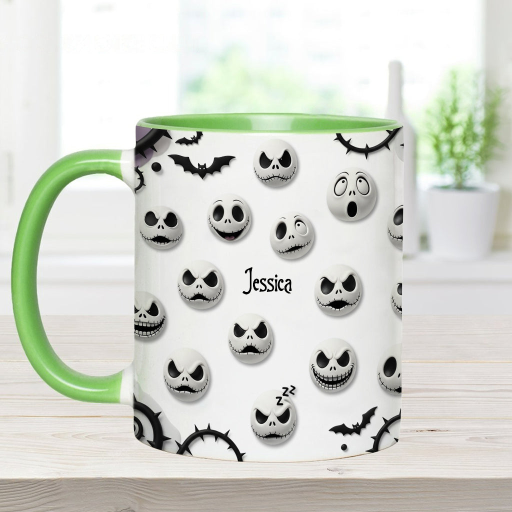 Personalized Nightmare Accent Mug with Custom Name Gift Accent Mug GradoCreations