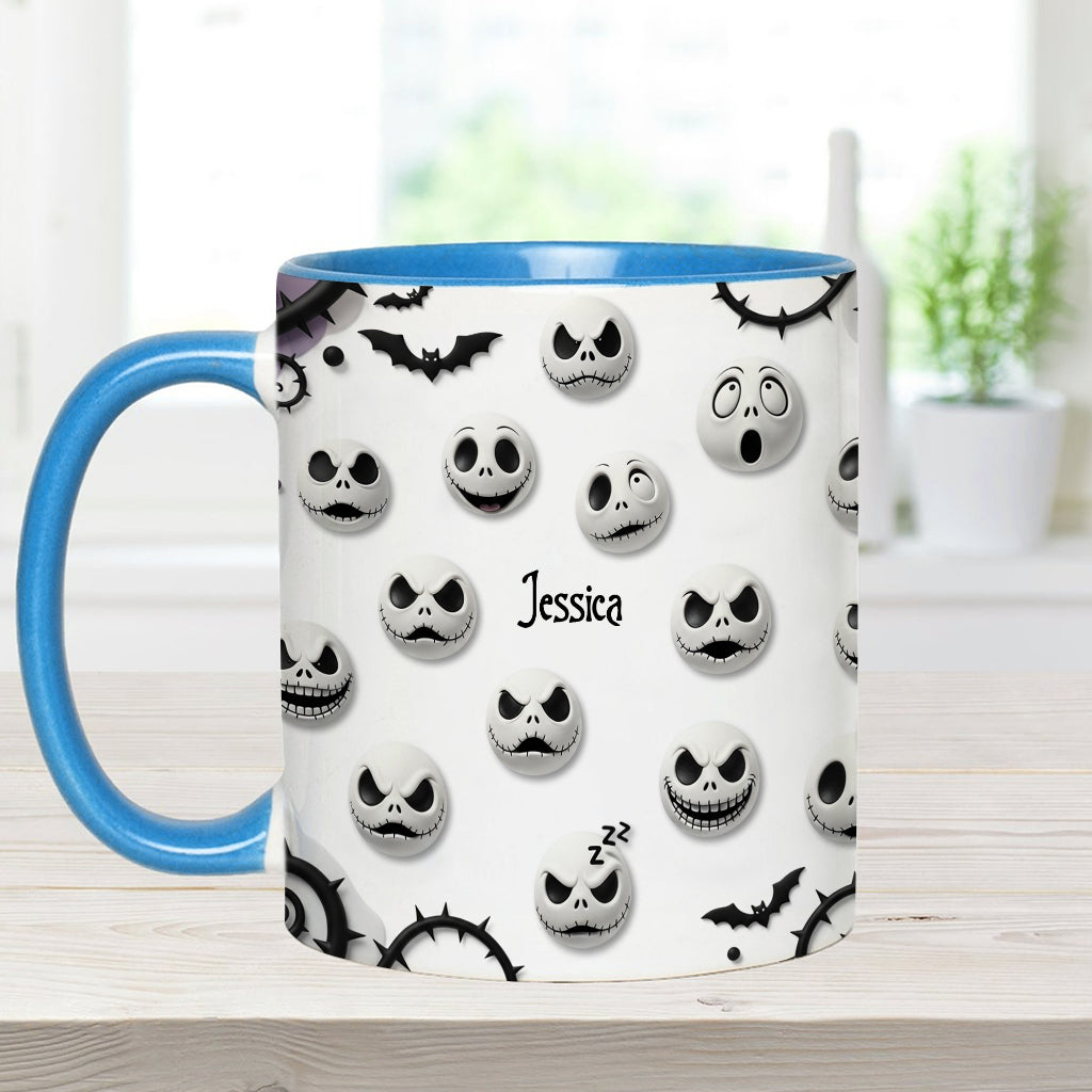 Personalized Nightmare Accent Mug with Custom Name Gift Accent Mug GradoCreations