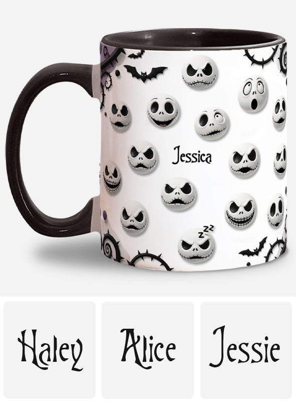 Personalized Nightmare Accent Mug with Custom Name Gift Accent Mug GradoCreations