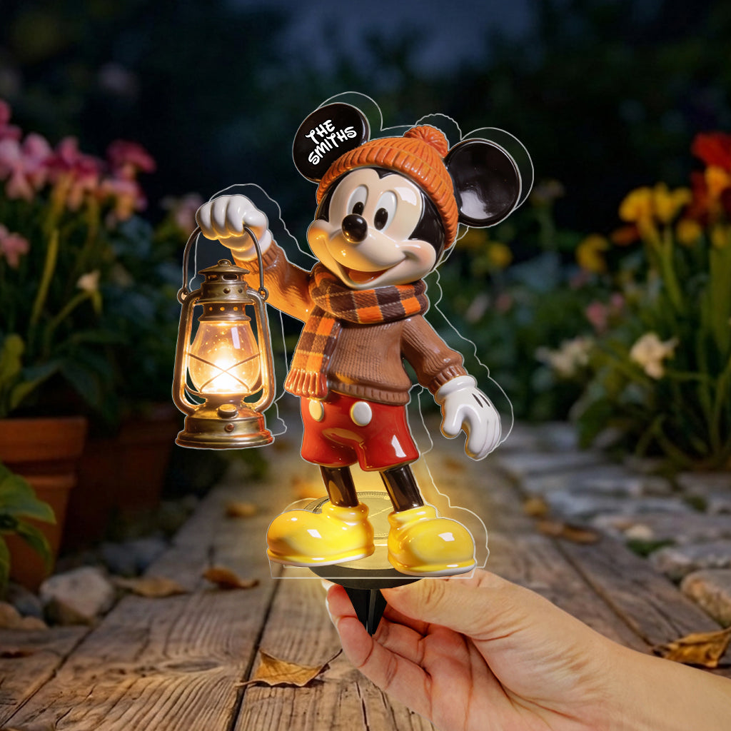 Personalized Solar Acrylic Light with 3D Design Gift for Garden Solar Acrylic Light GradoCreations