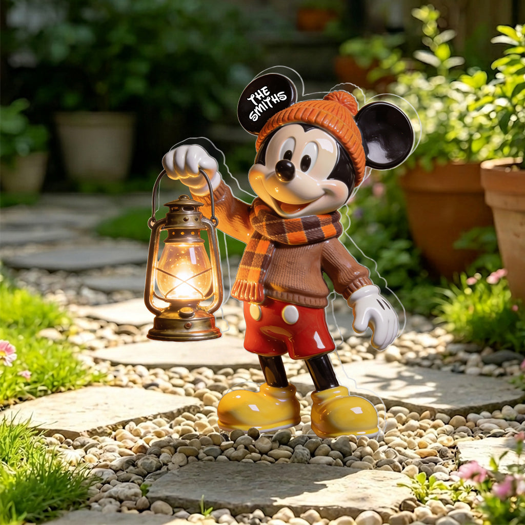 Personalized Solar Acrylic Light with 3D Design Gift for Garden Solar Acrylic Light GradoCreations