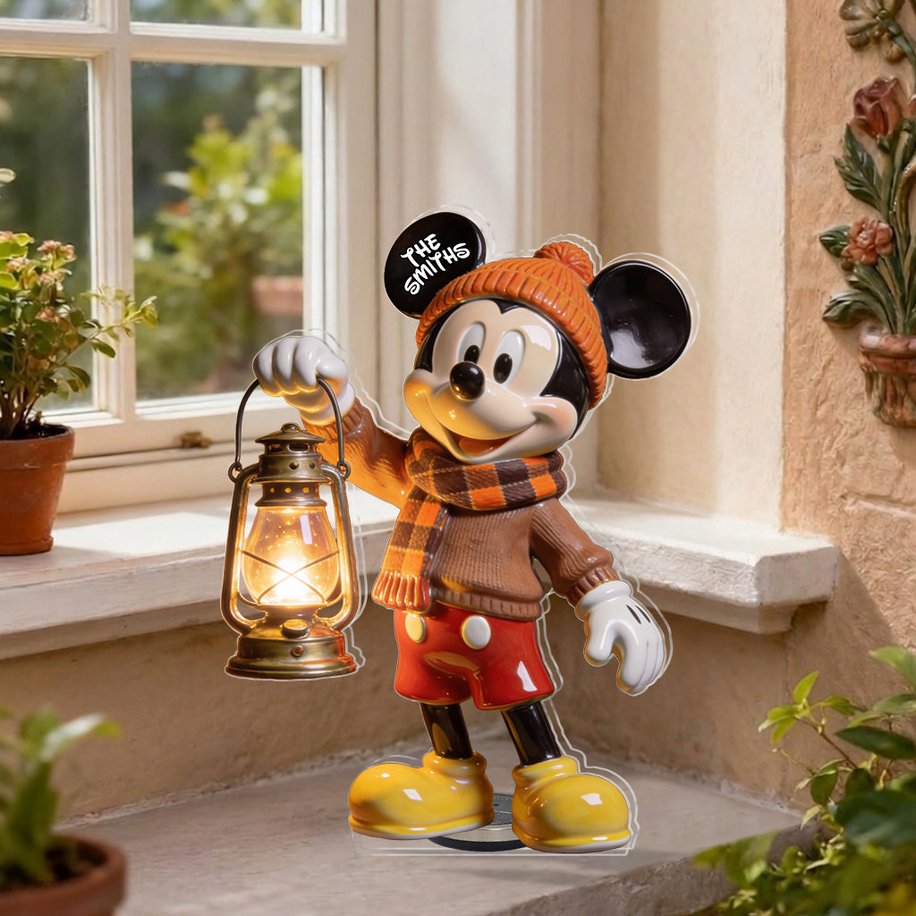 Personalized Solar Acrylic Light with 3D Design Gift for Garden Solar Acrylic Light GradoCreations