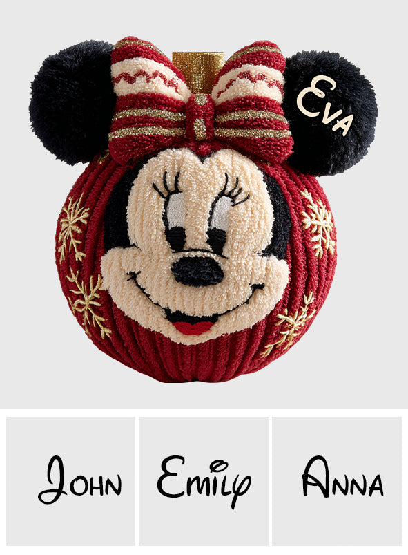 Personalized Mouse Shaped Pillow Unique Christmas Gift for Kids Faux Fur Shaped Pillow GradoCreations