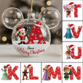 Personalized Mouse Ornament Custom Initial Gift for Disney Lovers Ornament GradoCreations