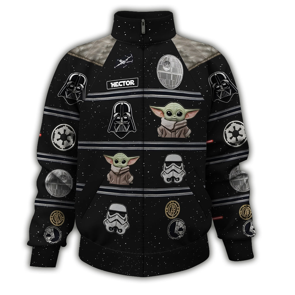 Personalized Star Wars Zip Jacket Custom Name Gift for Fans Zip Jacket GradoCreations