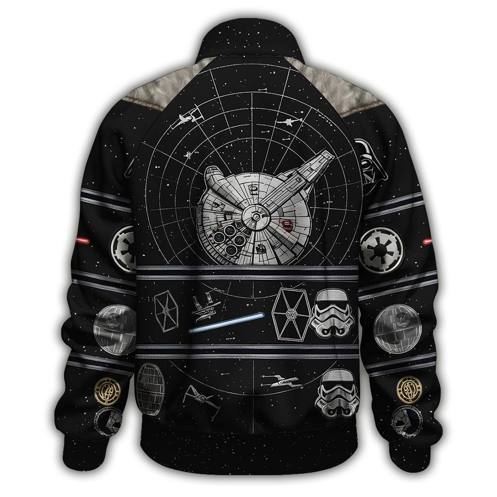 Personalized Star Wars Zip Jacket Custom Name Gift for Fans Zip Jacket GradoCreations