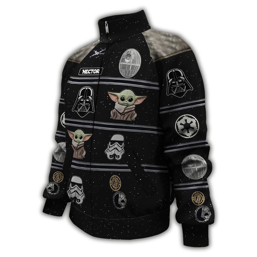 Personalized Star Wars Zip Jacket Custom Name Gift for Fans Zip Jacket GradoCreations